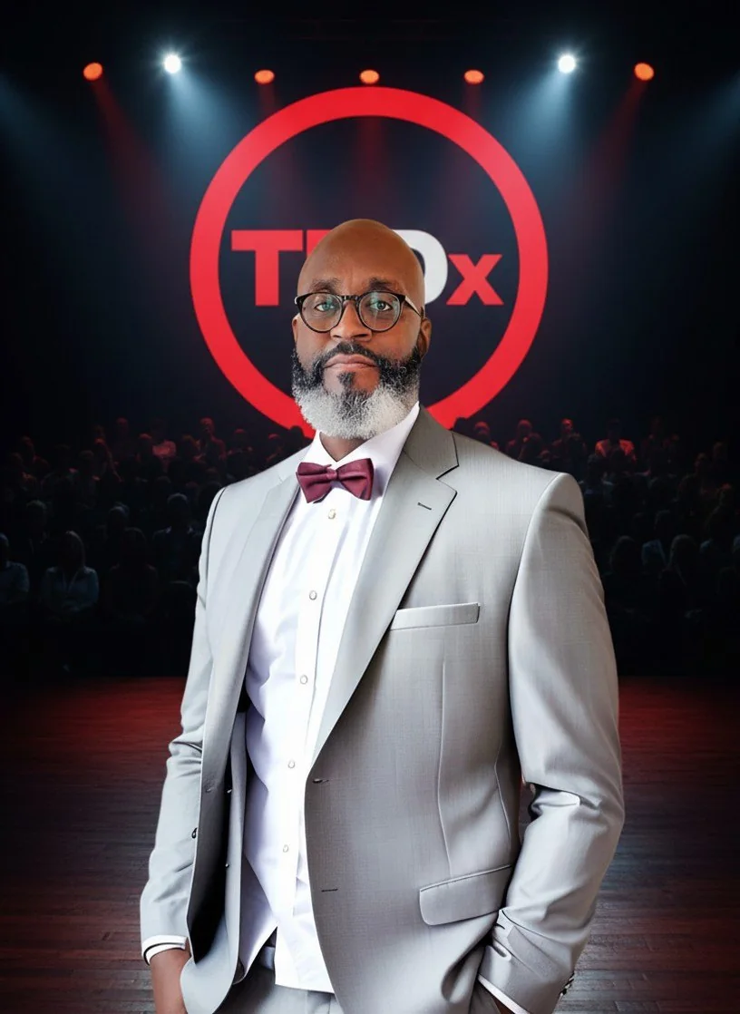 Carl Shawn Watkins on the TEDx stage