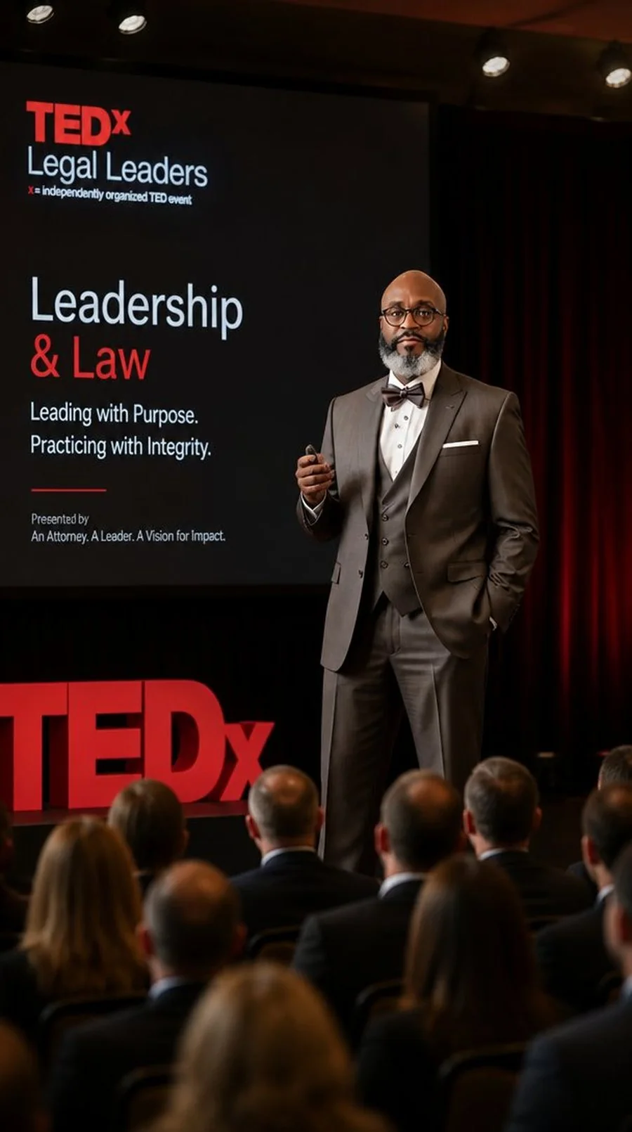 Carl Shawn Watkins speaking on Leadership and Law at TEDx Legal Leaders